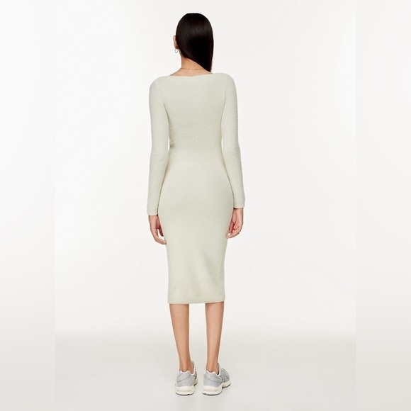 Aritzia Wilfred Free Hush Knit V-Neck Dress - Picture 3 of 8